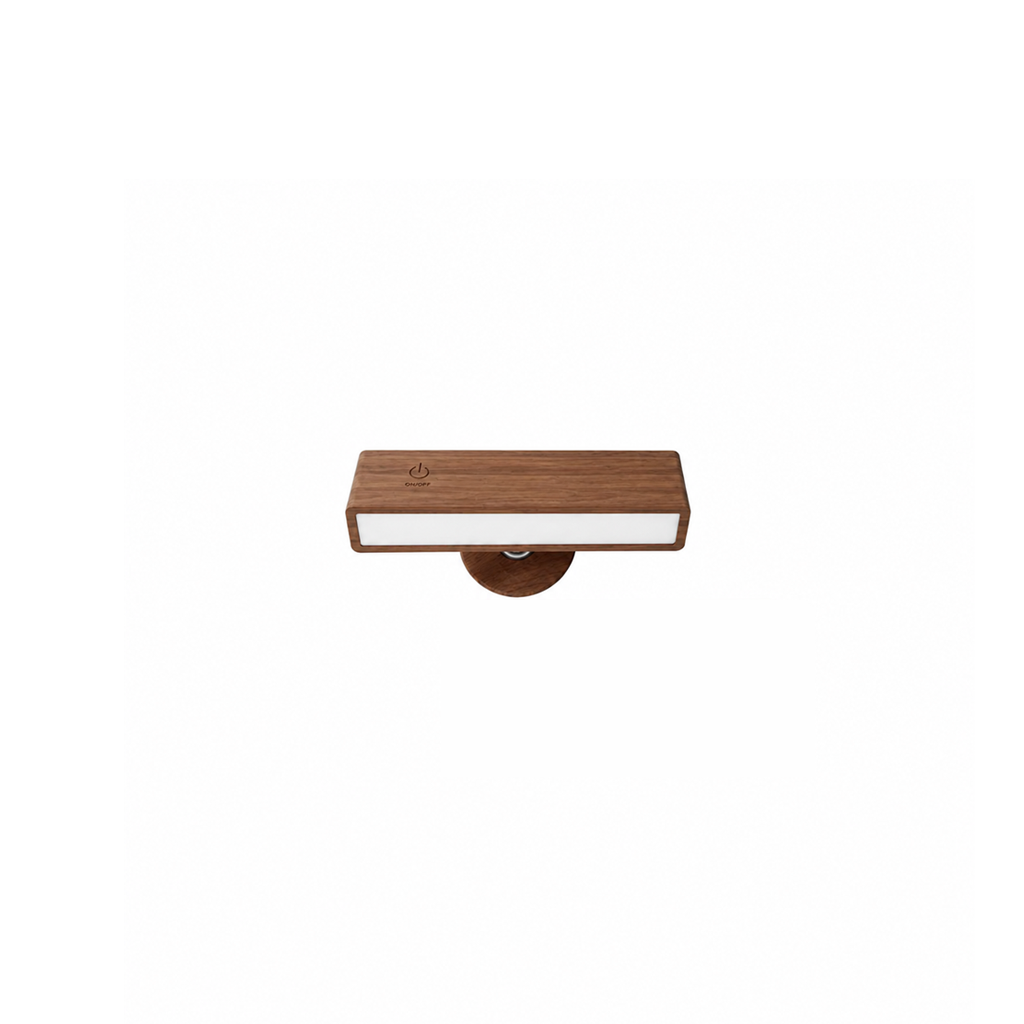 LUMERYA Velia, lampe murale sans fil en bois marron foncé