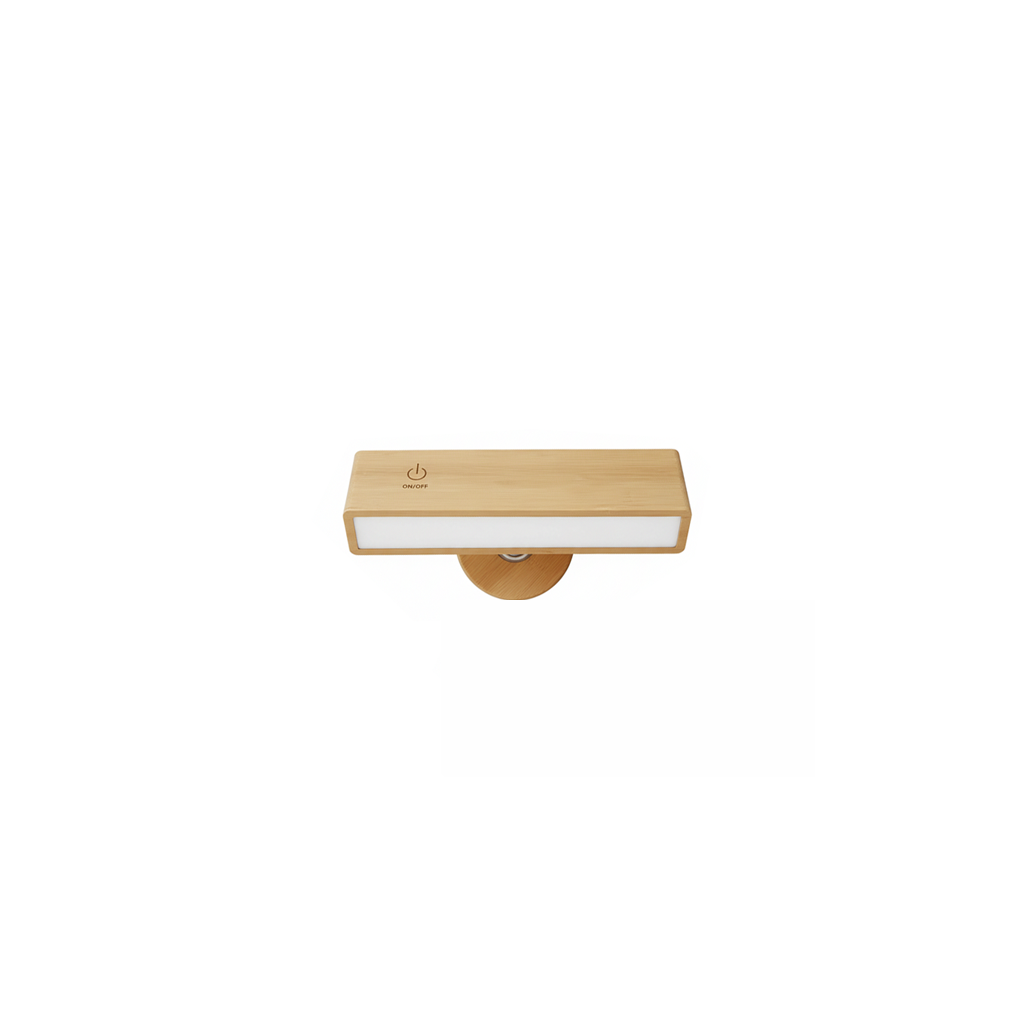 LUMERYA Velia, lampe murale sans fil en bois marron clair
